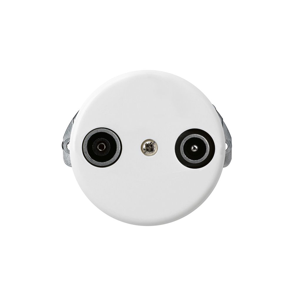 UP-Antennendose basico TV-R 19dB Durchgangsdose weiss