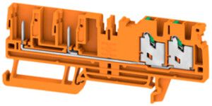 Morsetto di passaggio componibile WM SPGTB 2.5 FT 4C/2 OR 2.5mm² 4×1 DIN35 ar