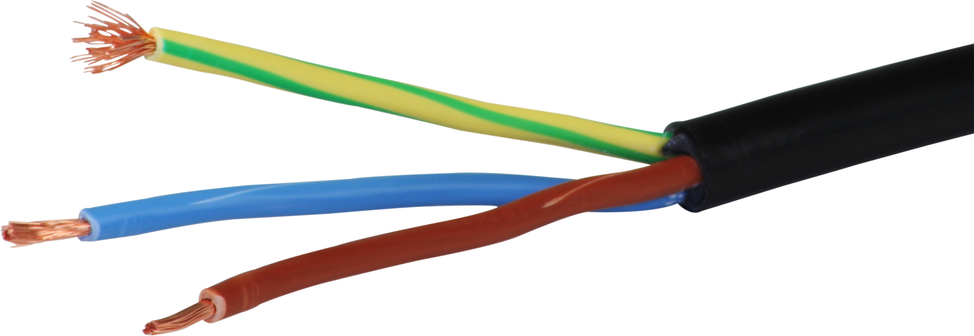 Kabel Td 3×2.5mm² LNPE schwarz Eca