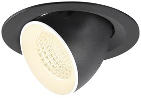 LED-Downlight SLV NUMINOS GIMBLE M 12W 1900lm 4000K WB DA Ø135×95 schwarz/weiss