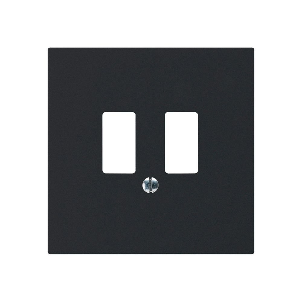 Frontplatte kallysto für USB-Steckdose schwarz