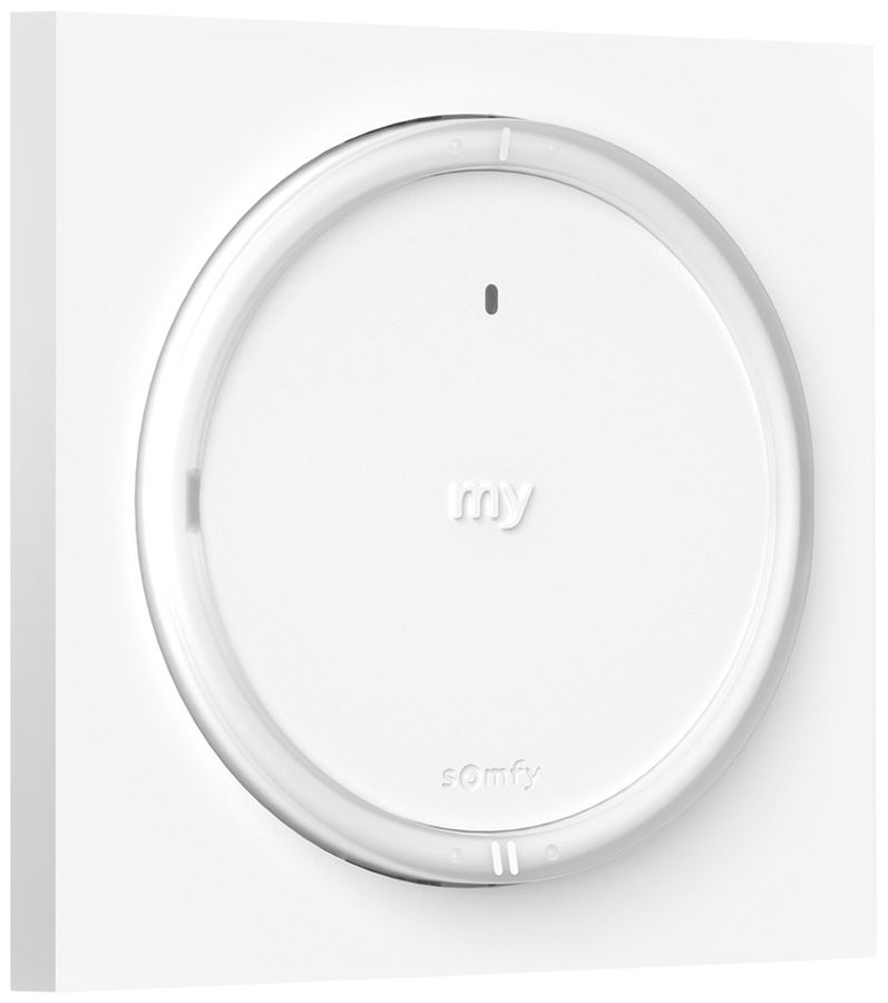 Wandsender Somfy Amy Szenario Player io 1-Kanal mit Rahmen weiss