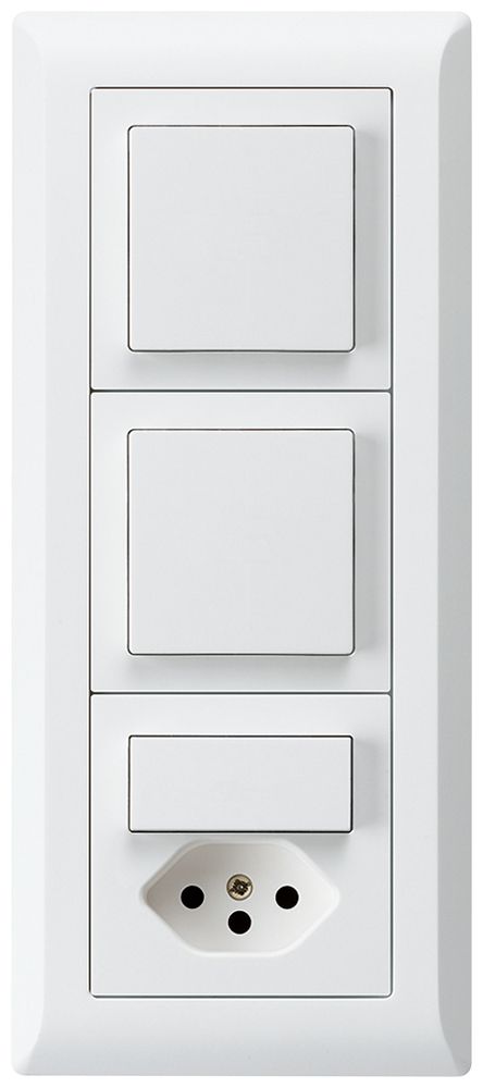 Combinaison ENC kallysto.line grd.I-I-I verticale 2×interr.S3+S3/type 13 blanc