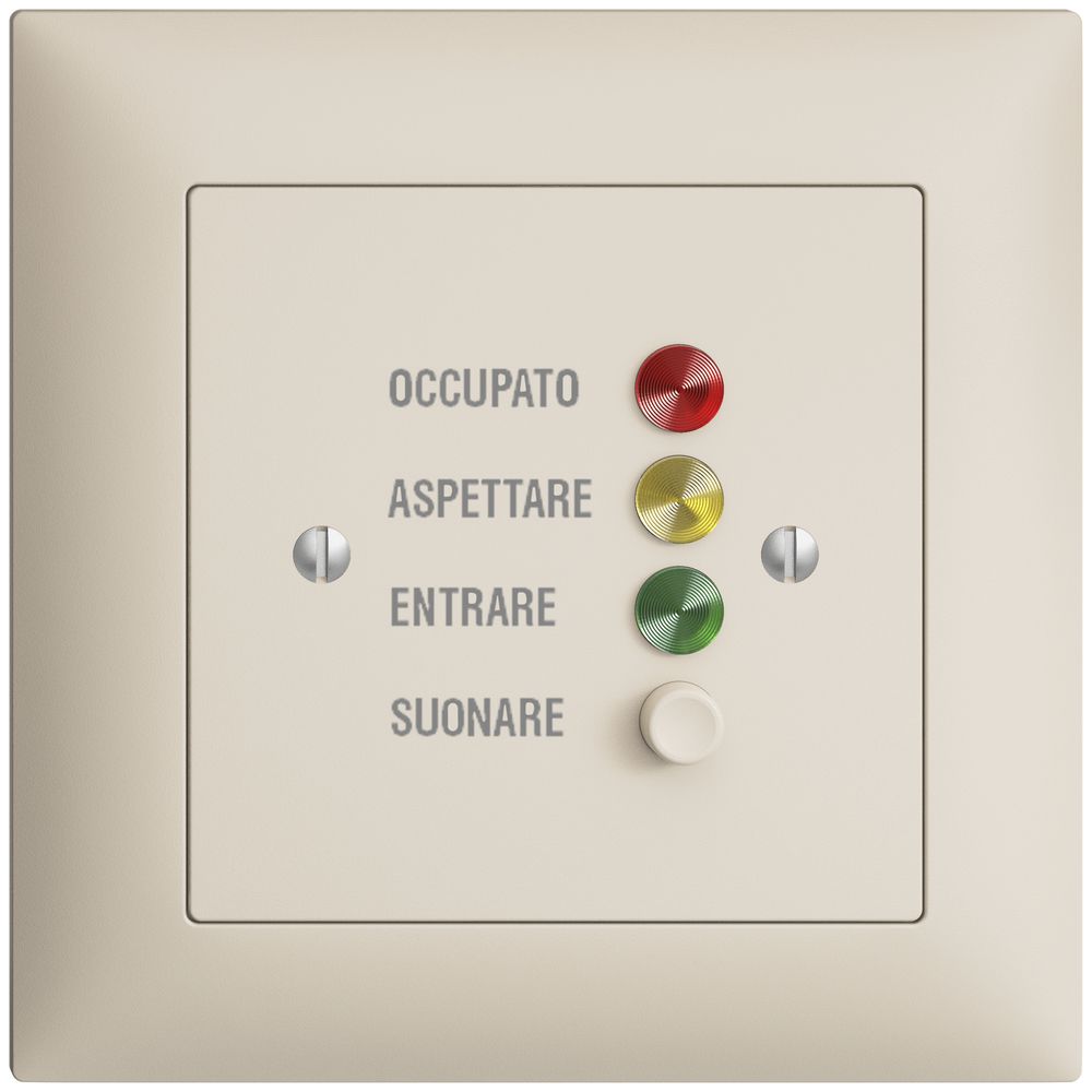 Station de porte ENC EDIZIOdue pour signaux d'appel, crema