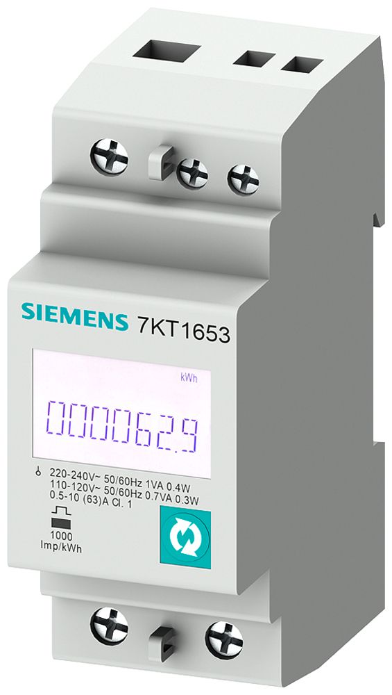 Messgerät Siemens SENTRON 1L Modbus RTU/ASCII+MID, L-N 230V, 63A