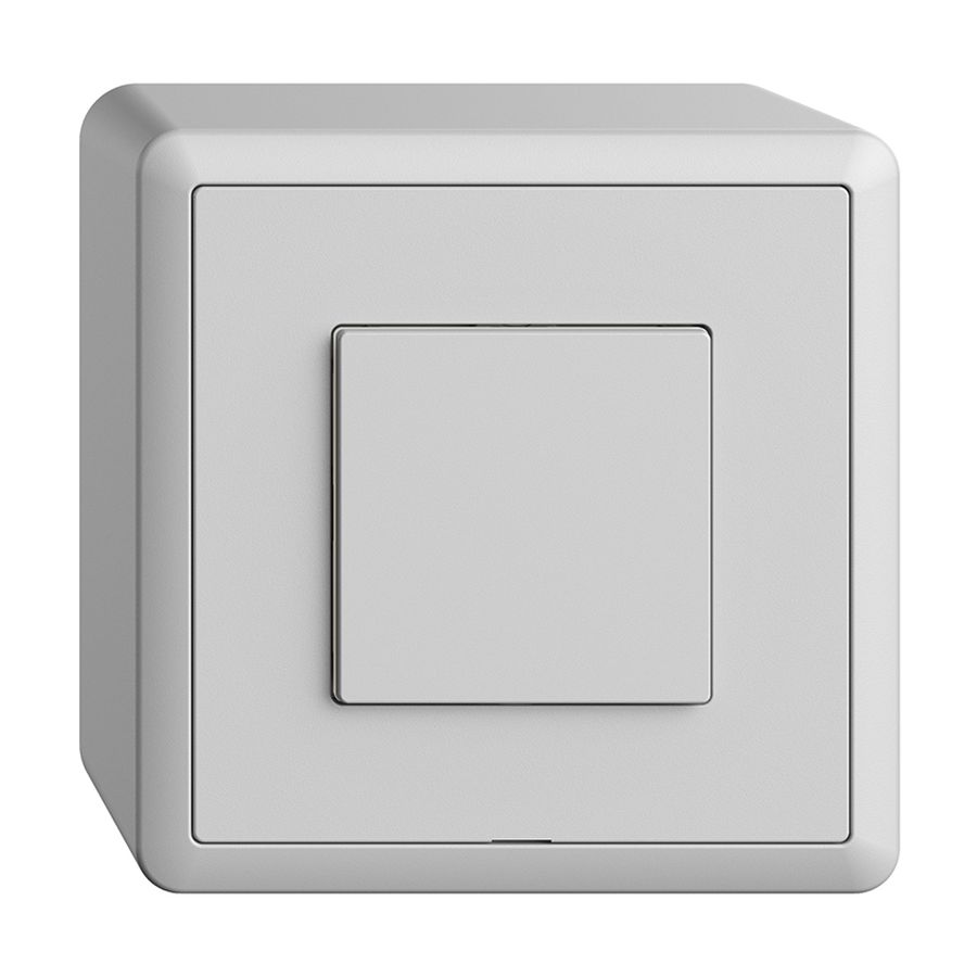 Interrupteur AP 1K/1T Edue Wiser gris clair