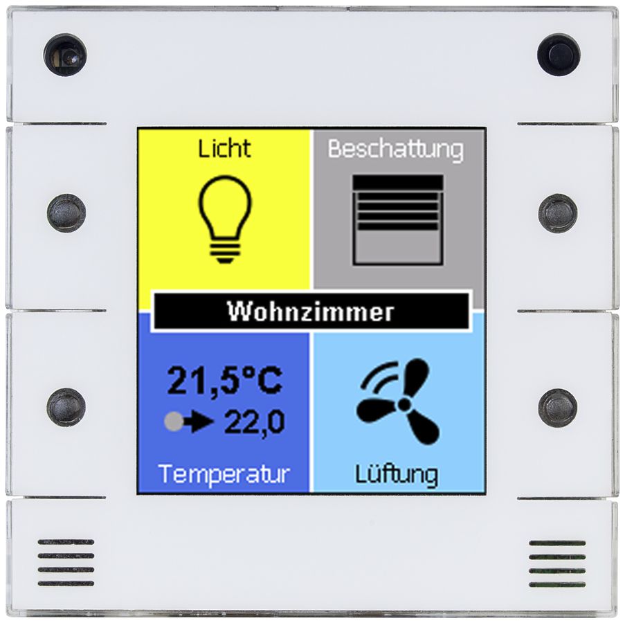 EB-Raumbediengerät u::Lux Switch, Ausführung digitalSTROM, 55×55mm, weiss