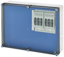 NH-Gehäuse Hensel Mi 2×3×NH00, mit Sammelschiene, 250A, 5-polig