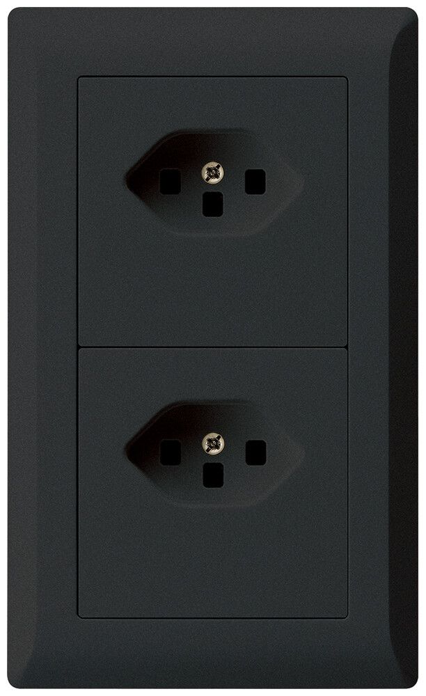 Combinaison ENC kallysto.line grd.I-I verticale 2×type 23 a.bornes à vis noir