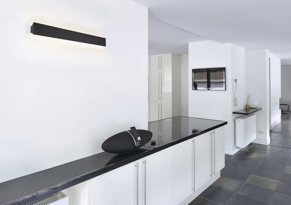 Applique LED SLV DIRETO 90 20W 1680lm 2700/3000K 180° REG 900×90×35mm nero