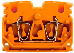 Durchgangs-Reihenklemme Weidmüller ZDUB DM Zugfeder 2.5mm² orange