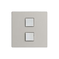 Kit de recouvr. EDIZIOdue elegance pour poussoir double stone