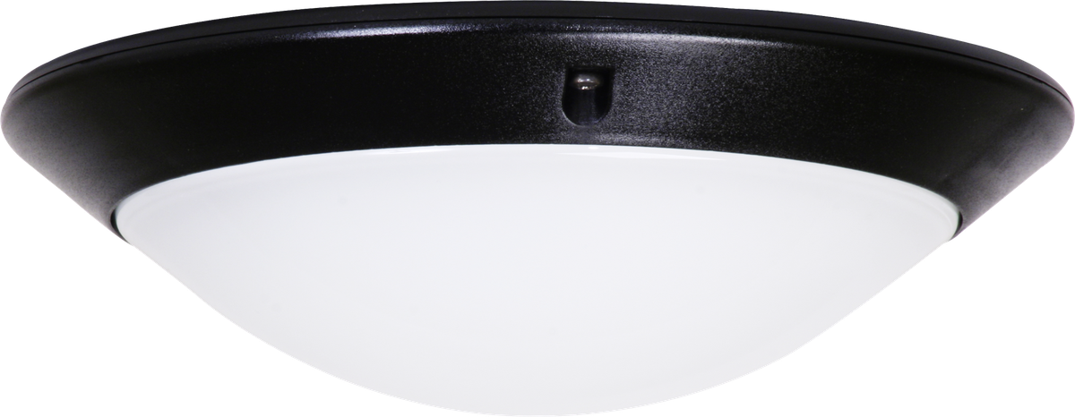 Decken-/Wandleuchte Legrand Chartres T1 E27 75W IP55 Ø296×95mm schwarz