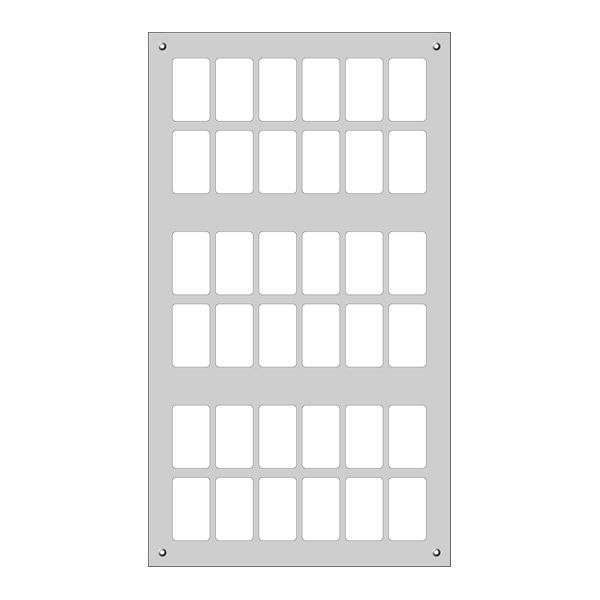 Montageplatte FLF 6×6 Al weiss FH