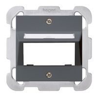 Kit di montaggio INC per 1 M3 modulo multimedia kallysto an piastra fissaggio