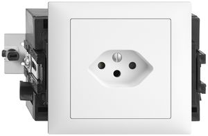 EB-Steckdose EDIZIOdue T13 weiss 49…69mm