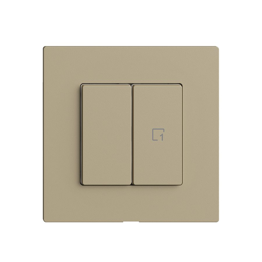 Interruttore 1K/2T scena Edue Wiser sand