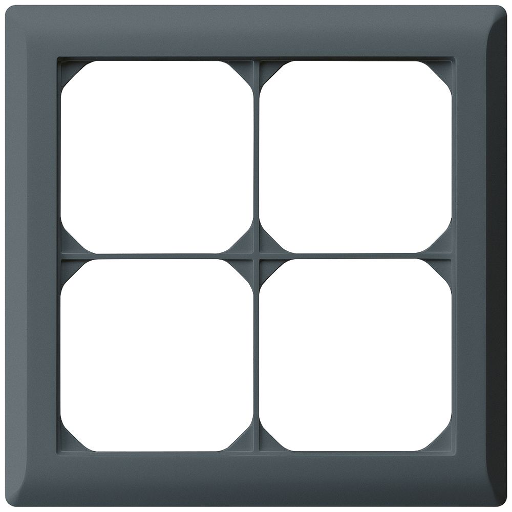 UP-Abdeckrahmen kallysto.line 2×2 anthrazit 152×152mm