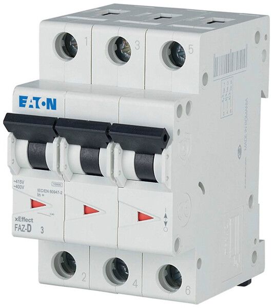 Leitungsschutzschalter Eaton FAZ-D50/3 3P 400V D 50A 10kA 3TE