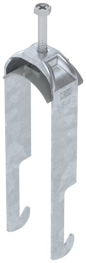 Fixation rapide BET 2056 pied à W mat.synthétique 34…40mm 2×câble acier Zn-ch-im