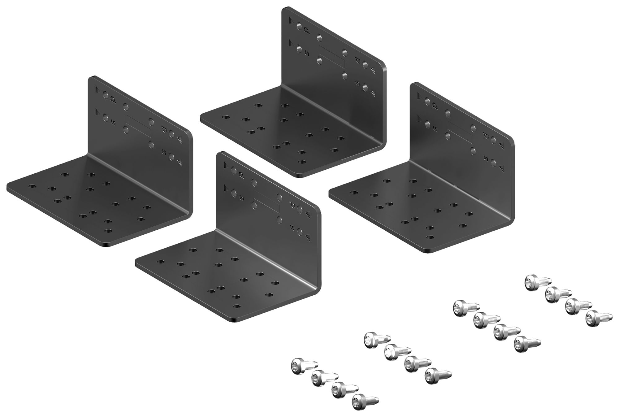 Angolo di montaggio Rittal VX 5302.169 per VX IT 800mm nero 4pz