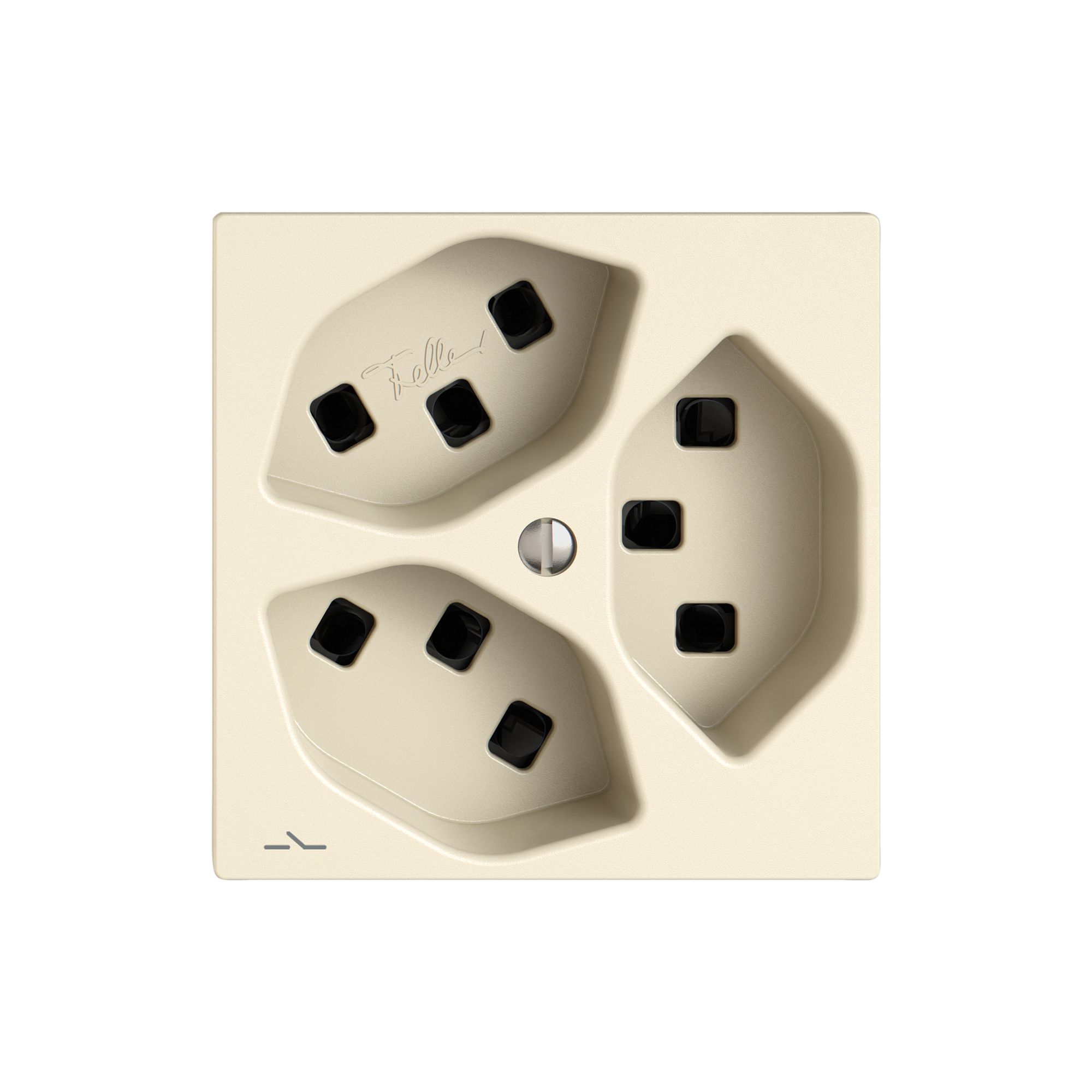 Presa EDIZIO.liv SNAPFIX® 3×T23 1×S cr