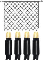 Lichtvorhang System 24 Extra, 2×2m, schwarz, 2.06W, 140 LED, warmweiss