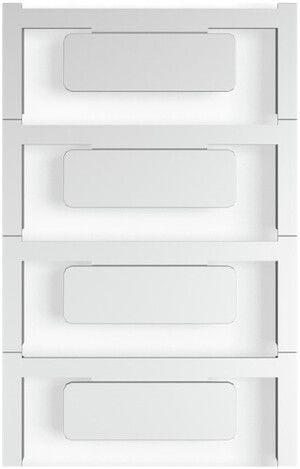 Marcatore per apparecchi Weidmüller MultiCard CC 15×45mm PA66 grigio