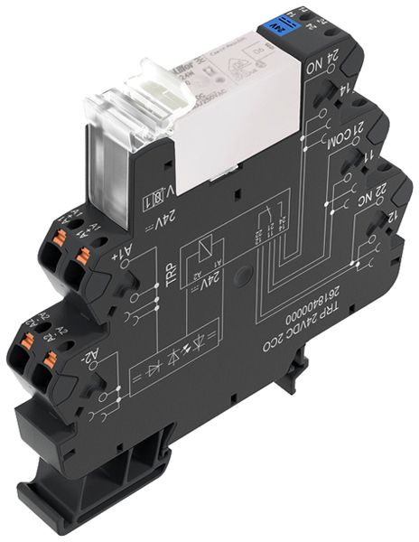 Relais WM TRP 1CO AgNi 4…6VDC 16A/250VAC push-in