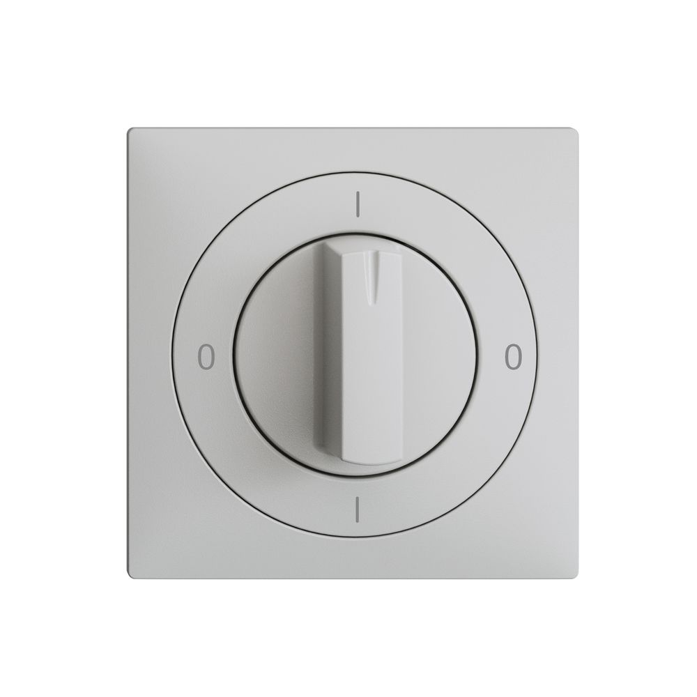 Kit frontale EDIZIOdue 0-1-0-1 60×60mm grigio chiaro per interruttore rotativo