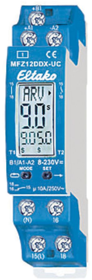 REG-Zeitrelais Eltako 8…230VUC 1U, MFZ12DDX-UC LCD