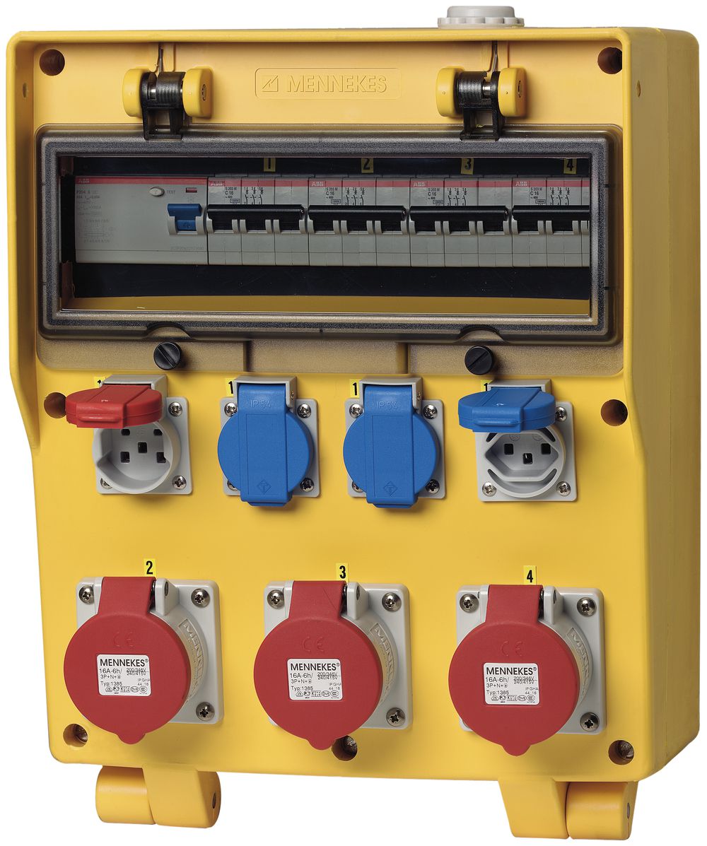 Stromverteiler EverGum 63A 1×FI 4×LS 3×T23 1×T25 3×CEE16/5L