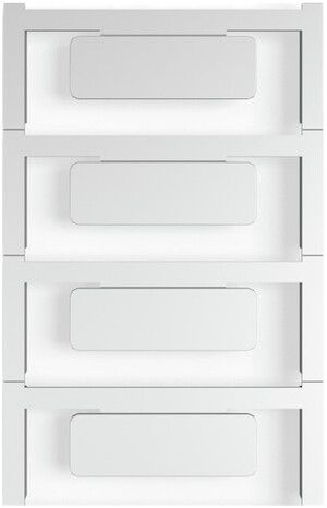 Marcatore per apparecchi Weidmüller MultiCard CC autoadesiva 15×45mm PA66 grigio