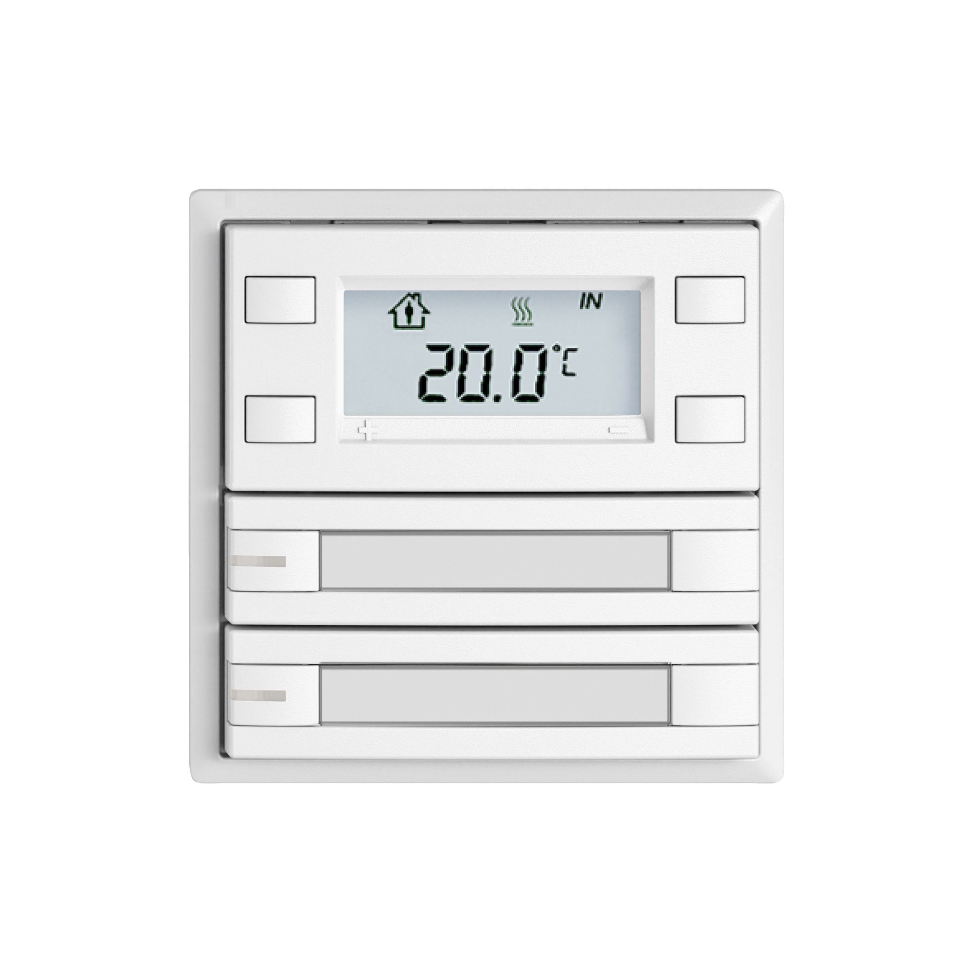 Poussoir RTH EDIZIO.liv SNAPFIX® a.RGB-LED étiqu.2×touches comm.2T bc