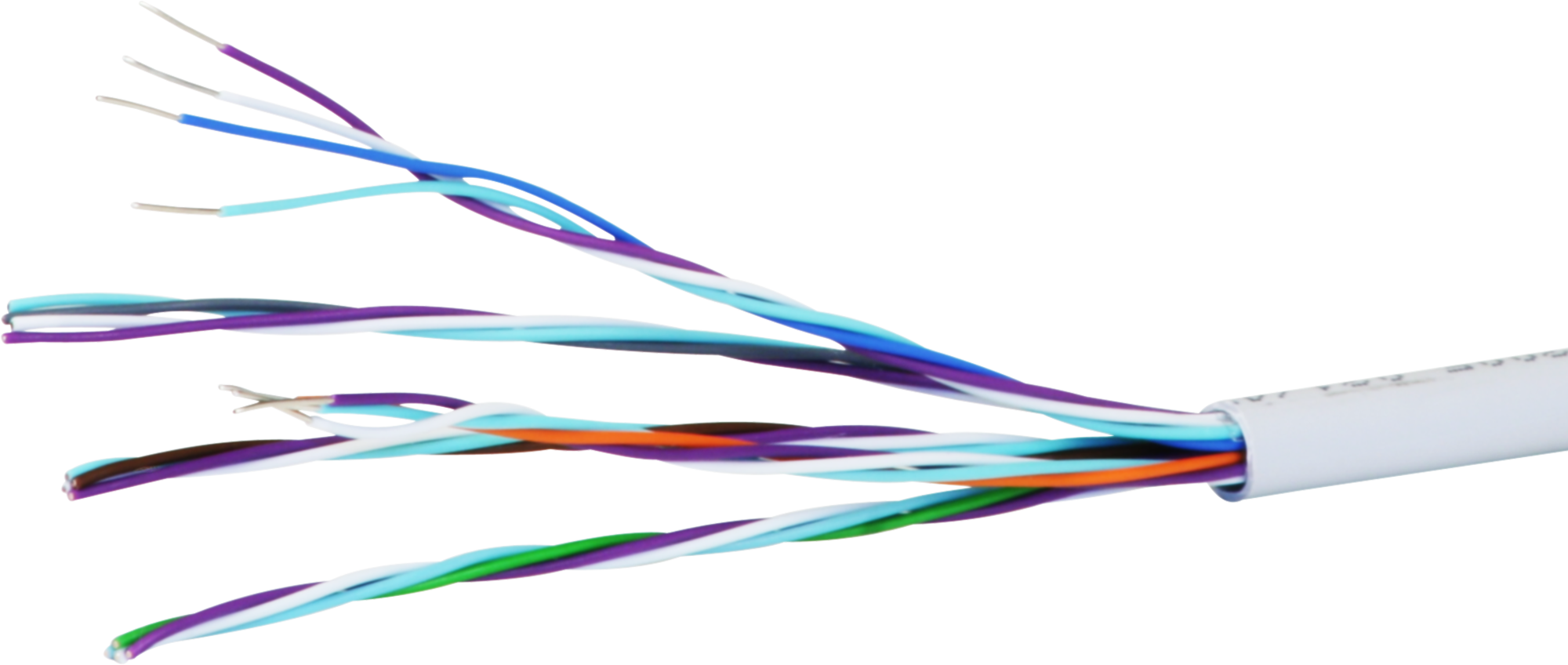 Câble U72 5x4x0,5mm s.halogène, Eca