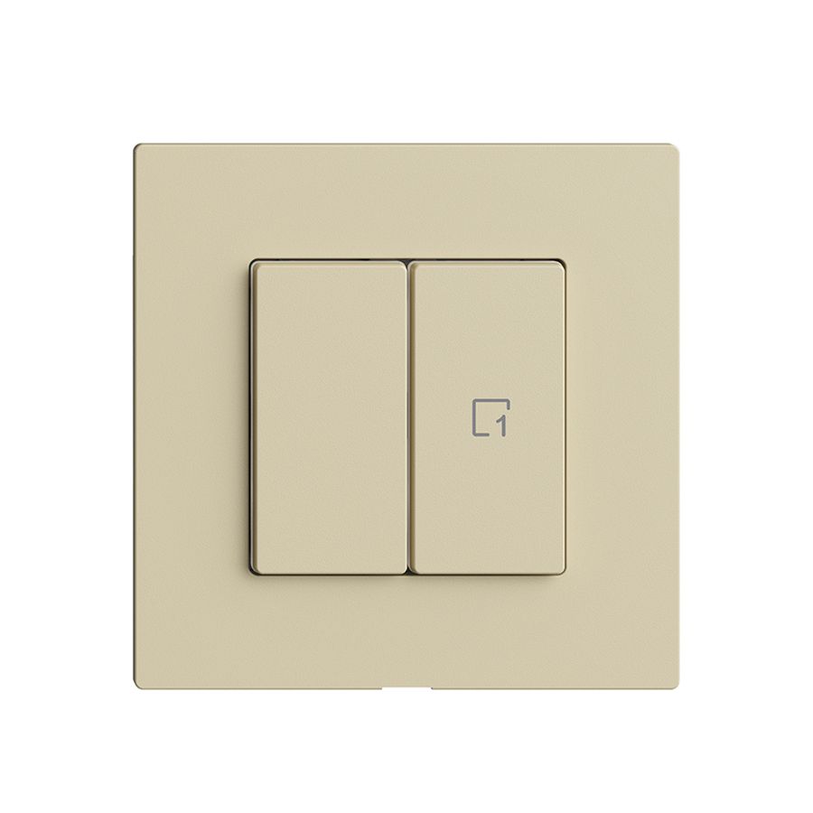 Kit recouvrement pour interrupteur 1c scène/2t Edue Wiser vanille