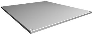 Plaque supérieure Rittal SV 9681.688 800×800mm parement du toit gris