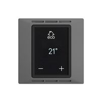 Termostato ambiente EDIZIOdue F grigio scuro, con display, riscald.pavim.