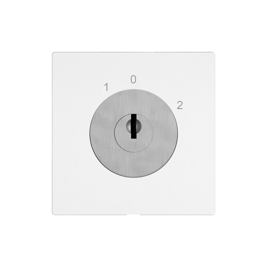 Interrupteur à clé EDIZIO.liv a.KABA 1007F/631984 a.1×retrait 2P 1-0-2 p=67mm bc