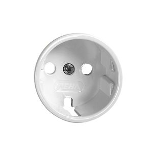 Frontset FH zu Steckdose Schuko weiss