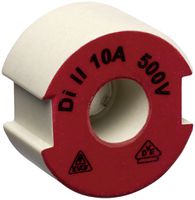 Schraubpasseinsatz DII E27 500V aus Keramik 10A nach DIN 49516 rot