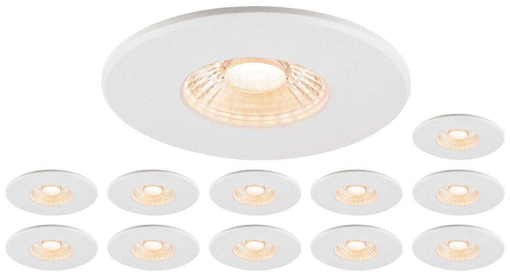 Downlight LED SLV UNIVERSAL 8W 680lm 927…960 IP65 38° VAR Ø88 blanc 12 pcs