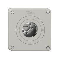 Drehschalter NEVO, 0/4L, ohne Zylinder, KS, 0-1-0-1, lichtgrau