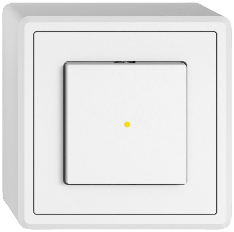 AP-Leuchtdruckschalter EDIZIO.liv SNAPFIX® 3/1L Frontlinse LS gelb ws