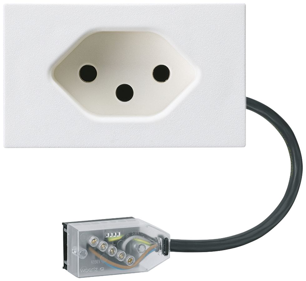 Presa INS FLF tipo 13 L1 bianco per cavo piatto Technofil