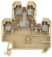Borne multi-étage Weidmüller DK QV connexion à vis 4mm² 2 étages TS35 beige