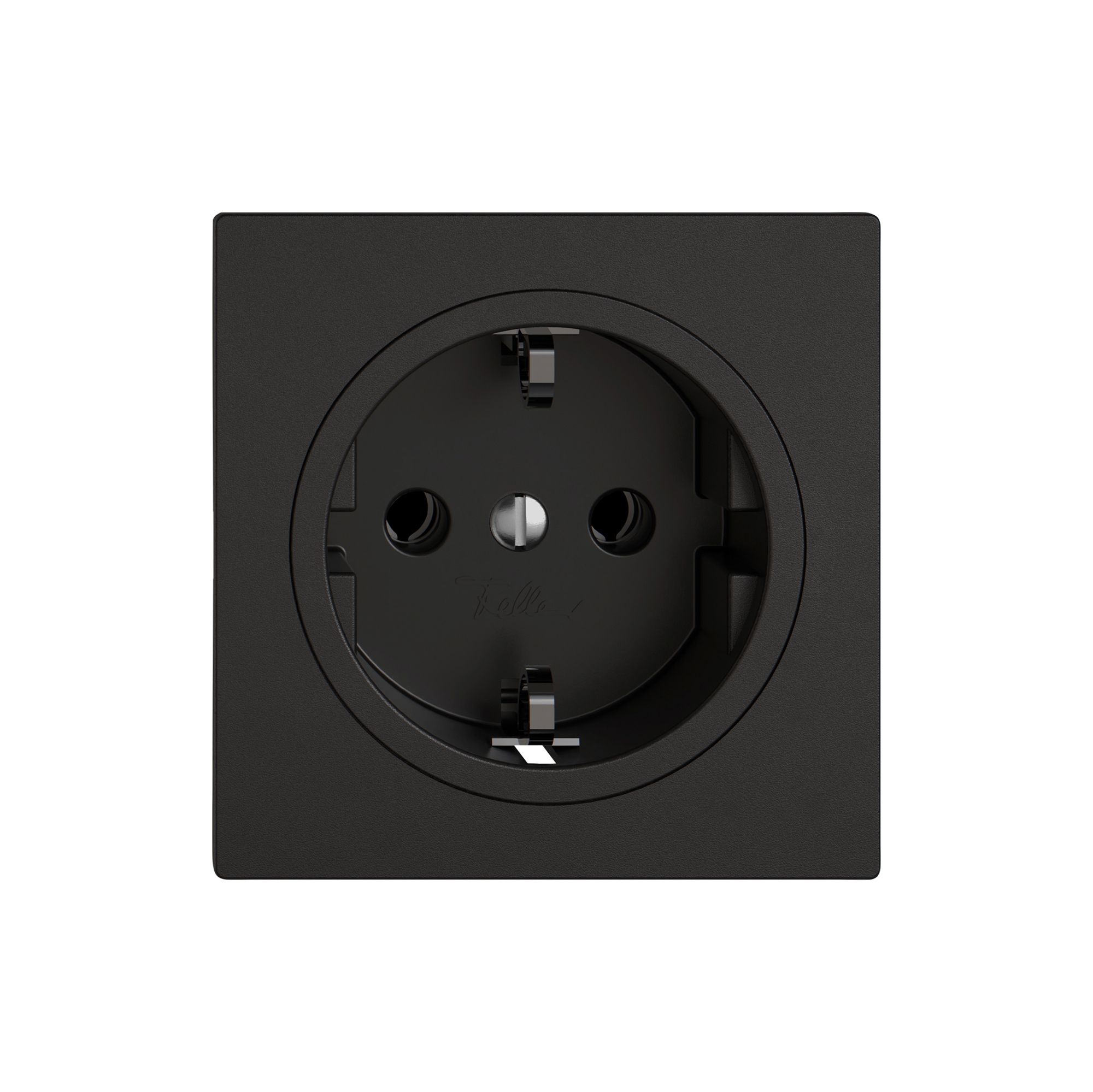 Presa EDIZIO.liv SNAPFIX® SCHUKO 16A 230V 60×60mm nero