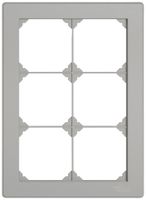 UP-Kopfzeile EDIZIO.liv SNAPFIX® 3×2 für frei wählbare Kombinationen hellgrau