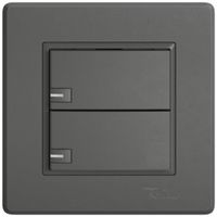 UP-Universaltaster EDIZIO.liv UNI SNAPFIX® 12…48V m.LED blau 2× 1-Tbed.dgu