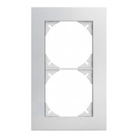 Cadre de rec.EDIZIOdue prestige 2×1 aluminium